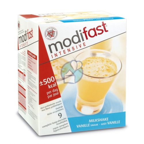 Modifast Milkshake Vanille 9 zakjes